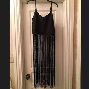 Crop top with long fringe